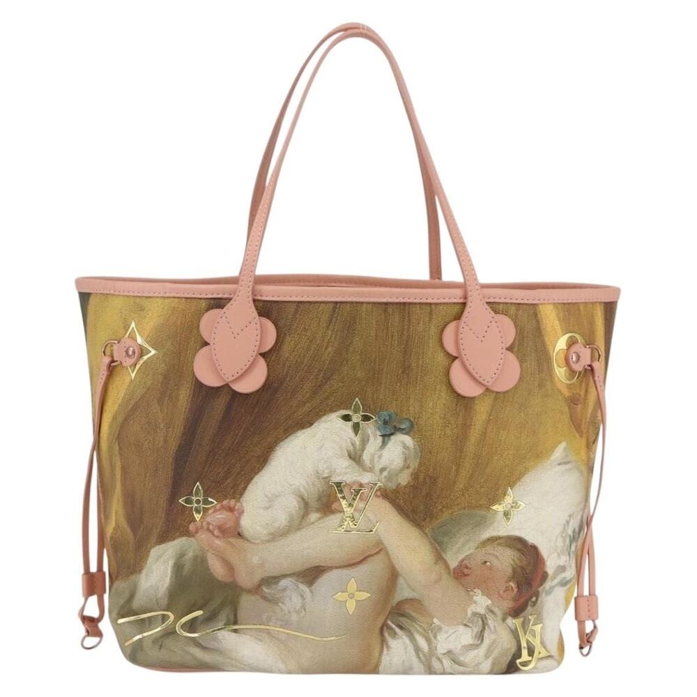 Louis Vuitton Masters Collection Fragonard Neverfull MM Tote Bag Pink